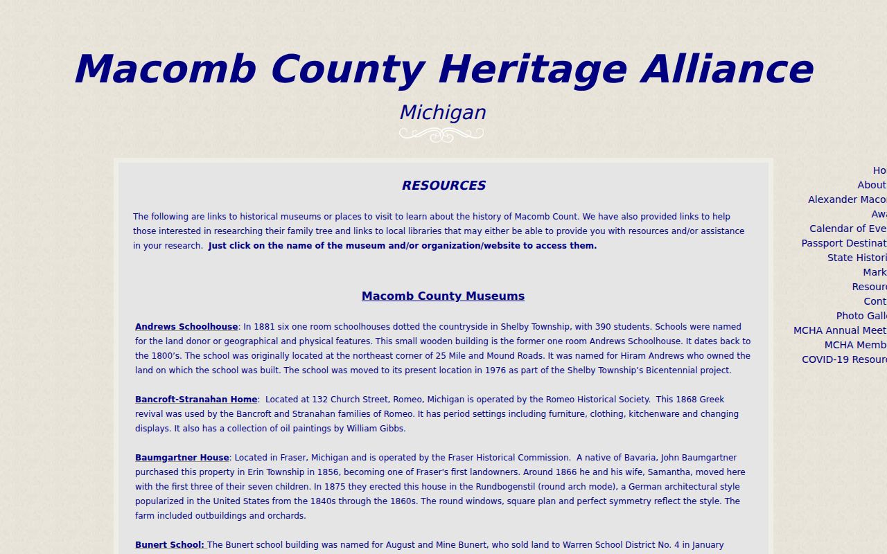 Sterling Heights city directory companion resources at Macomb County Heritage Alliance