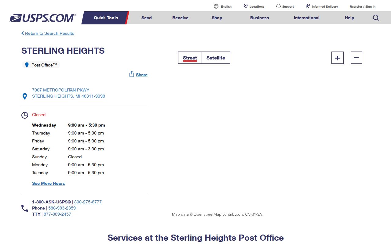Sterling Heights ZIP code directory source for USPS 48311 service